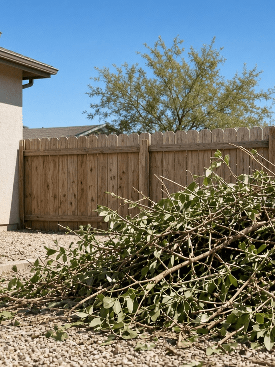 Yard debris only vertical 3x4